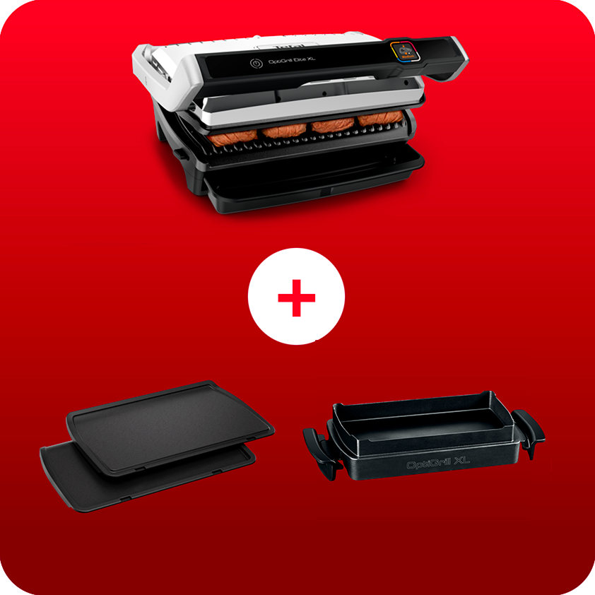 Tefal Pack Web - Optigrill Elite XL + 2 Plaques (Snacking Et Plancha)-image