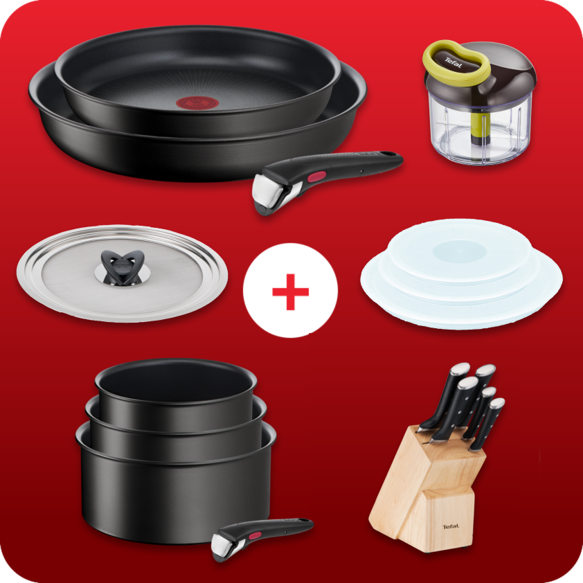 Tefal Pack Web - 13 PièCes Ingenio Eco Resist (Tous Feux) Et Accessoires-image