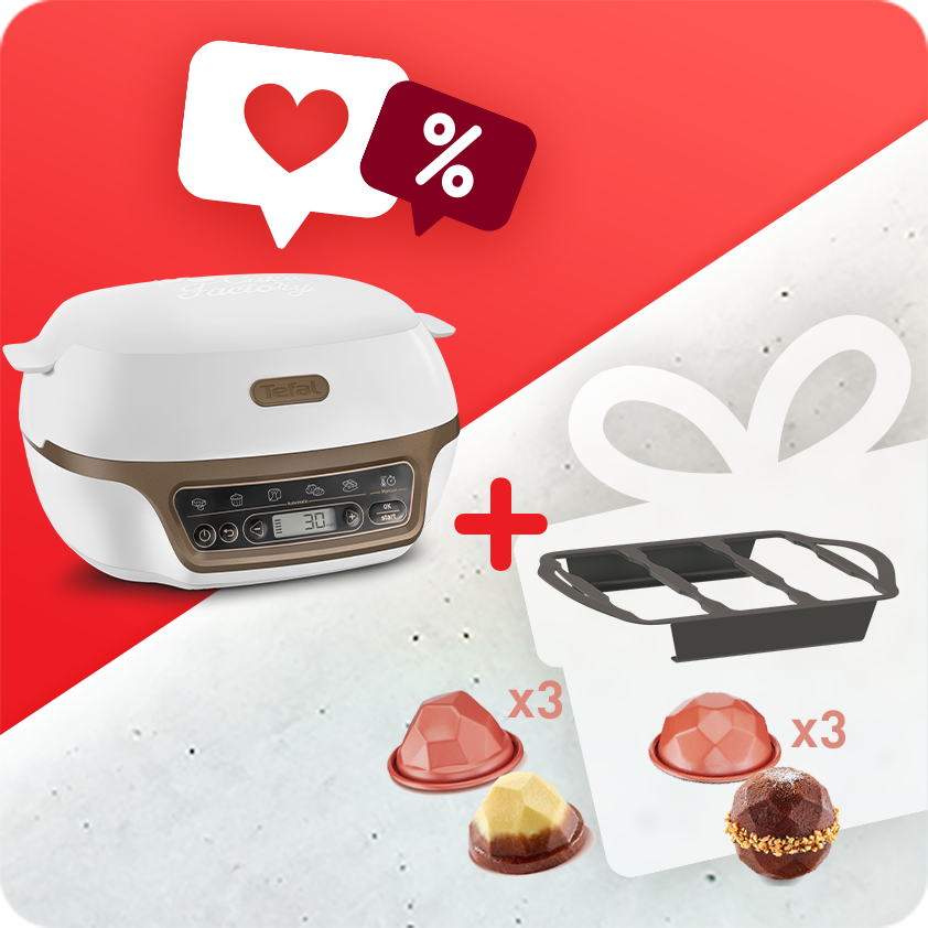 Tefal Pack Web - Cake Factory Support Et Moules Creabake Rocher Et Facettes-image