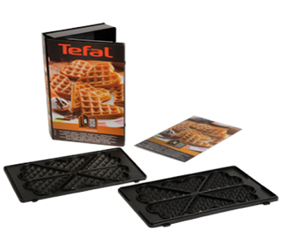 Plaques 2 Gaufres Cœur Snack Collect Xa800612 Tefal